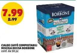 PENNY Cialde caffè compostabili miscela decisa borbone conf. da 50 pz offerta