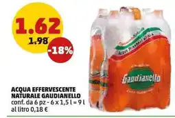PENNY Acqua effervescente naturale gaudianello offerta