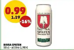PENNY Birra SPATEN offerta