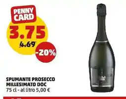 PENNY Spumante prosecco millesimato doc offerta