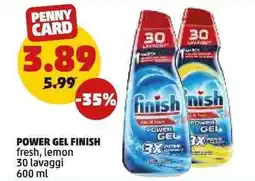 PENNY Power gel FINISH fresh, lemon lavaggi offerta