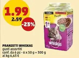 PENNY PRANZETTI WHISKAS gusti assortiti offerta