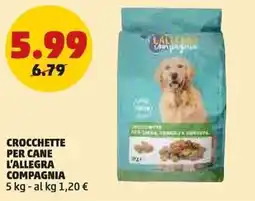 PENNY Crocchette per cane l'allegra compagnia offerta