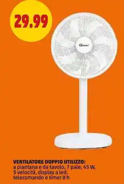 PENNY Ventilatore doppio utilizzo offerta