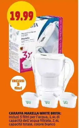 PENNY Caraffa marella white brita offerta