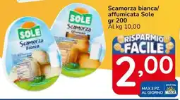Famila Superstore Scamorza bianca/ affumicata Sole offerta
