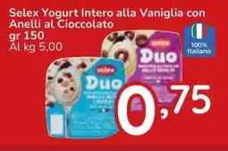 Famila Superstore Selex Yogurt Intero alla Vaniglia con Anelli al Cioccolato offerta