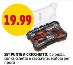 PENNY Set punte a cricchetto offerta