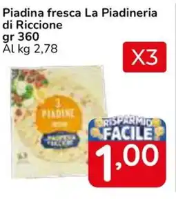 Famila Superstore Piadina fresca La Piadineria di Riccione offerta
