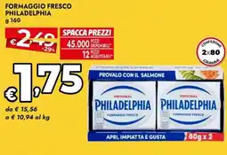 Bennet Formaggio fresco PHILADELPHIA offerta
