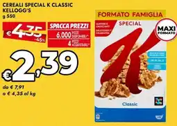 Bennet Cereali special k classic KELLOGG'S offerta