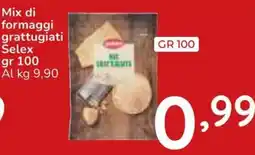 Famila Superstore Mix di formaggi grattugiati Selex offerta