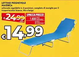 Bennet Lettino pieghevole MAIORCA offerta