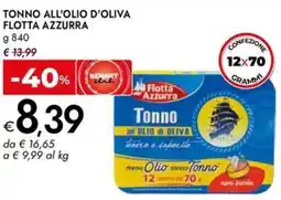 Bennet Tonno all'olio d'oliva FLOTTA AZZURRA offerta