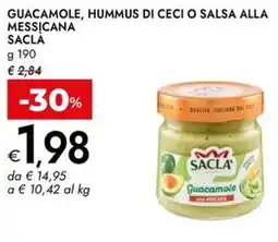 Bennet Guacamole, hummus di ceci o salsa alla messicana SACLA offerta
