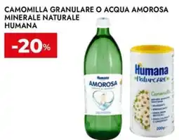 Bennet Camomilla granulare o acqua amorosa minerale naturale HUMANA offerta