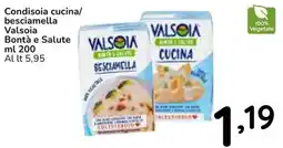 Famila Superstore Condisoia cucina/ besciamella Valsoia Bontà e Salute offerta