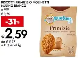 Bennet Biscotti primizie o molinetti MULINO BIANCO offerta