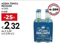 Bennet Acqua tonica RECOARO offerta