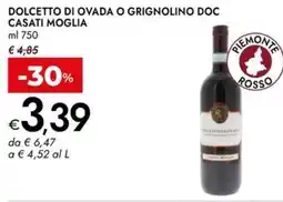 Bennet Dolcetto di ovada o grignolino doc CASATI MOGLIA offerta