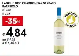 Bennet Langhe doc chardonnay serbato BATASIOLO offerta