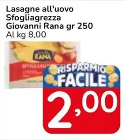 Famila Superstore Lasagne all'uovo Sfogliagrezza Giovanni Rana offerta