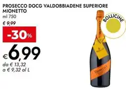 Bennet Prosecco docg valdobbiadene superiore MIONETTO offerta