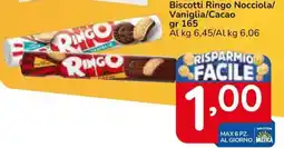 Famila Superstore Biscotti Ringo Nocciola/ Vaniglia/Cacao offerta