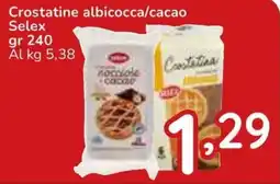 Famila Superstore Crostatine albicocca/cacao Selex offerta