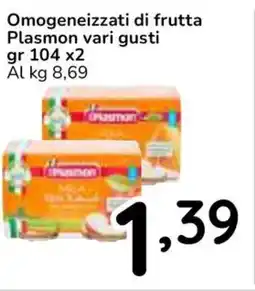 Famila Superstore Omogeneizzati di frutta Plasmon vari gusti offerta