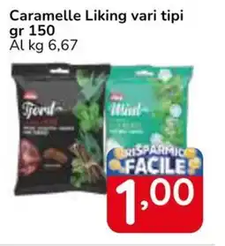Famila Superstore Caramelle Liking vari tipi offerta