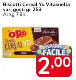 Famila Superstore Biscotti Cereal Yo Vitasnella vari gusti offerta