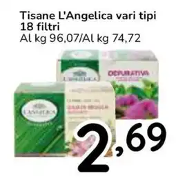 Famila Superstore Tisane L'Angelica vari tipi 18 filtri offerta