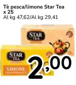 Famila Superstore Tè pesca/limone Star Tea offerta