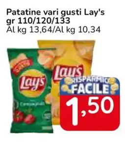 Famila Superstore Patatine vari gusti Lay's offerta