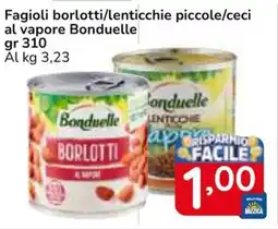 Famila Superstore Fagioli borlotti/lenticchie piccole/ceci al vapore Bonduelle offerta