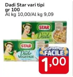 Famila Superstore Dadi Star vari tipi offerta