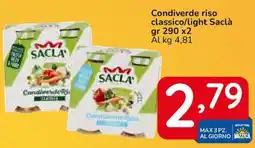 Famila Superstore Condiverde riso classico/light Saclà offerta