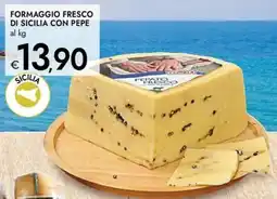 Bennet Formaggio fresco di sicilia con pepe offerta