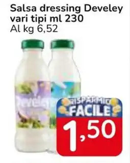 Famila Superstore Salsa dressing Develey vari tipi offerta