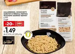 Bennet Malloreddus, gnocchetti sard pat o fregula tostata selezione GOURMET BENNET offerta