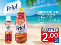 Famila Superstore Olio di semi per frittura/spray offerta