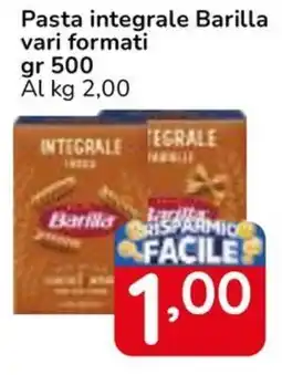 Famila Superstore Pasta integrale Barilla vari formati offerta