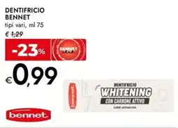 Bennet Dentifricio BENNET offerta
