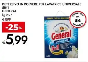 Bennet Detersivo in polvere per lavatrice universale 5IN1 GENERAL offerta