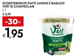 Bennet Ecodetergente piatti limone e basilico vert di CHANTECLAIR offerta