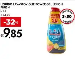 Bennet Liquido lavastoviglie power gel lemon FINISH offerta