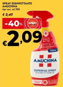 Bennet Spray disinfettante AMUCHINA offerta