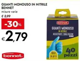 Bennet Guanti monouso in nitrile BENNET offerta