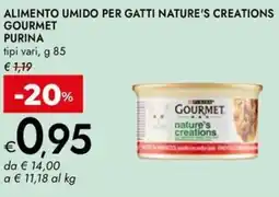 Bennet Alimento umido per gatti nature's creations GOURMET PURINA offerta